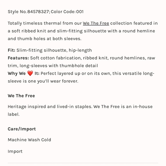 FREE PEOPLE We The Free Roll With it Thermal Icelandic Blue XSmall - Picture 5 of 8